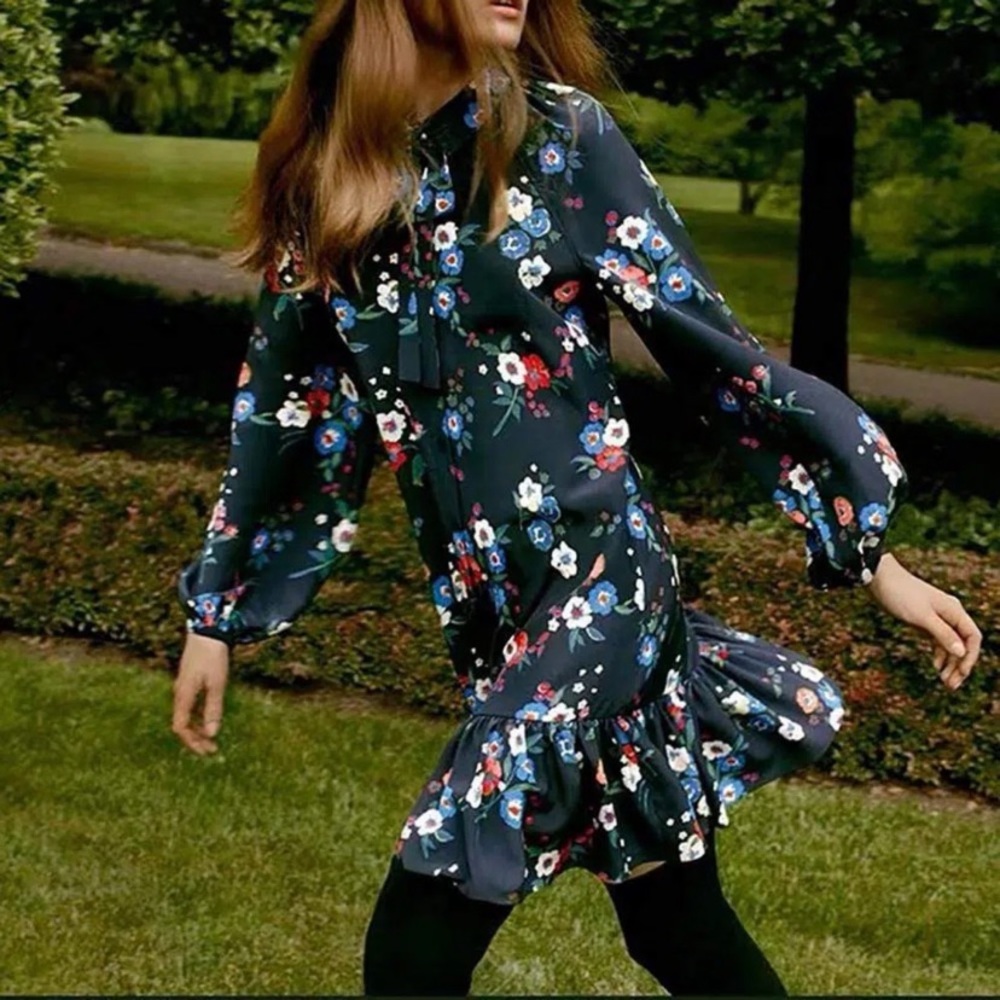 Tory Burch -Gabrielle Dress in Navy